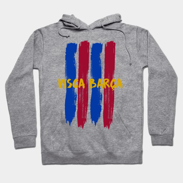 Visca Barca Barcelona Hoodie by EnarTarek